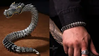 Handmade Golden Horn Dragon Bracelet - Epic Loot Shop