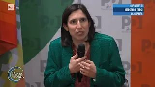 Pd, il programma della nuova segretaria Elly Schlein  - Porta a porta 28/02/2023