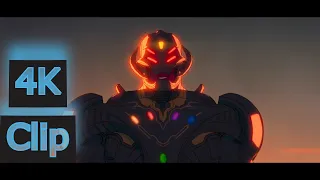 Ultron Vision Destroying All Planet Scene 4K Clip