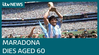 Diego Maradona: Argentinian football legend dies aged 60 | ITV News