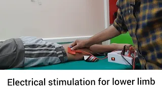 Electrical Stimulation for quadriceps Muscle/hamstring Muscle/Physiotherapy Treatment