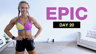 Day 20 of EPIC | Dumbbell HIIT Workout [30 min High Intensity]