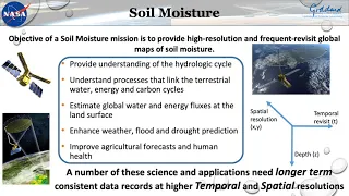 Soil Moisture Listening Session Presentation - Remote Sensing Soil Moisture Data & Products