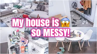 MY HOUSE IS SO MESSY! | COMPLETE DISASTER CLEAN WITH ME | SPEED CLEANING MOTIVATION