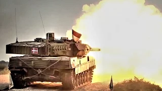 Leopard 2 & M1A2 Abrams Tanks Show Off Their Fire Power