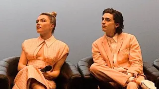 Timothee and Florence being adorable bffs for about 4 minutes straight. #viral #dune