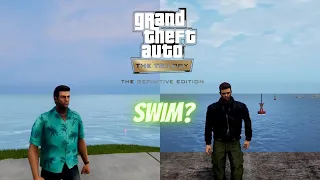 Why Claude and Tommy Still Can't Swim In GTA Trilogy: The Definitive Edition?