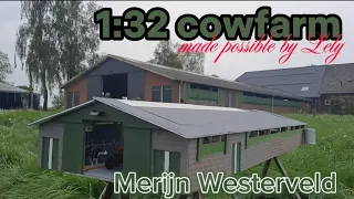 1:32 Nederlandse koeienstal modelbouw - 1:32 Dutch cowshed model building