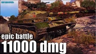 Объект 140 ЖЕСТКИЙ БОЙ на СКИЛЛЕ 🌟 11000 dmg 🌟 WOT как играют статисты