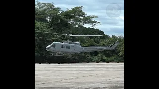 Bell UH-1H Landing. The Sweet Sound of the Huey Helicopter.