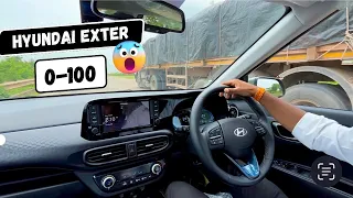 Hyundai Exter 0-100 Top Speed test 🔥Mini Creta ka Power 💪