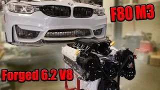 I Swapped My 2016 BMW M3 with a Built 6.2-liter LS and Factory DCT Transmission. It fits Perfectly!