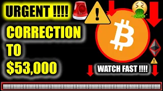 ⚠️ PRICE DROP ALERT!!! BITCOIN TO $53,000!!!!? ⚠️ Crypto Analysis TA & BTC Cryptocurrency News Today