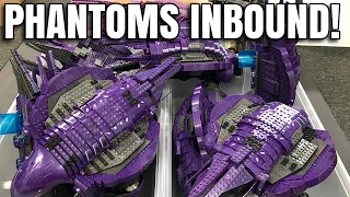 Phantoms Inbound!! Lots of them - Mega Bloks Covenant Phantom collection