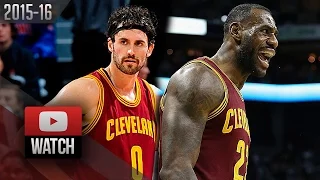 Kevin Love & LeBron James Full Highlights at Hornets (2015.11.27) - 43 Pts, 29 Reb