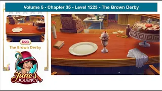 June's Journey - Volume 5 - Chapter 35 - Level 1223 - The Brown Derby (Complete Gameplay, in order)