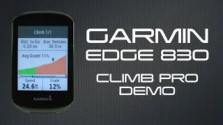 Garmin Edge 830 ClimbPro Demo
