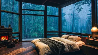 Fall Asleep Immediately in Minutes with Rain Thunder Storm - Nature Sounds for Sleeping, Relaxing