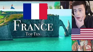 American Reacts Top 10 Places To Visit In France - 4K Travel Guide | Ryan Shirley