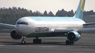 Uzbekistan Airways Boeing 767-300ER VP-BUE Landing at NRT 34R