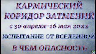 Коридор  Затмений в мае 2022. В чем опасность. Что нельзя делать. Влияние.