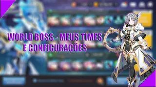 WORLD BOSS - MEUS TIMES E CONFIGURAÇÕES (GRAND CHASE MOBILE)