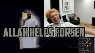 xQc Cant Stop Laughing at " Allah Forsen Seed Meme "