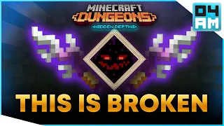 THIS IS BROKEN! Sponge Striker + Pain Cycle ONE SHOT Combo in Minecraft Dungeons (Please Fix This)