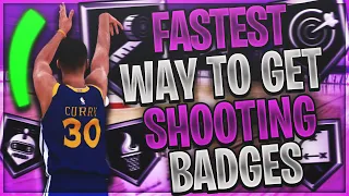 NBA 2K22 - FASTEST WAY TO GET SHOOTING BADGES FAST!  2 badge UPGRADES PER GAME | BEST METHOD