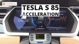 Tesla Model S 85 kWh 367 hp - acceleration 0-100 km/h