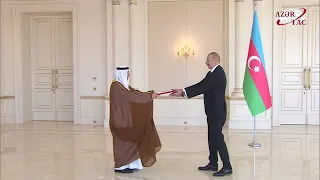 Президент Ильхам Алиев принял верительные грамоты новоназначенного посла ОАЭ в нашей стране