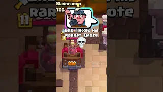 Bro made an intro for his rarest Emote (Part 1) | #clashroyale #shorts #memes