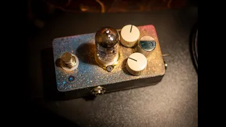 My First Guitar Pedal, a Matsumin Valvecaster 12AU7 tube overdrive