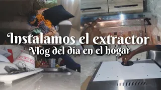 Transformando mi cocina de a poquito vlog en mi hogar  instalando el extractor 💯