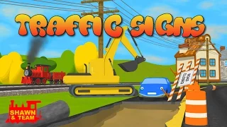 Help Shawn The Train teach the car about traffic signs! (Learn Traffic Signs for Children)