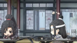 《魔道祖师Q The Founder of Diabolism Q》ep01纸条|魏无羡为帮聂怀桑作弊，故意扔纸条调戏蓝湛