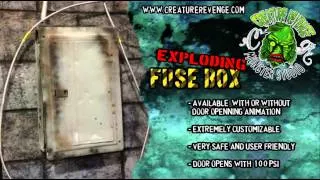 Exploding Fuse Box props from Creature Revenge Monster Studio