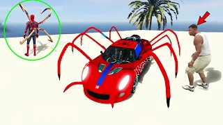 I Stole SPIDERMAN Supercar In GTA 5 | Franklin VS Spiderman