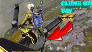 HOW TO CLIMB ON UAV 😎😎😃. FREE FIRE NEW TRICK.