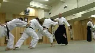 Aikido techniques demonstration by Sensei David Eayrs in Misogikan Dojo. 23-12-2007