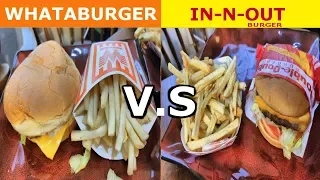 Whataburger vs In-N-Out Burger Taste Test
