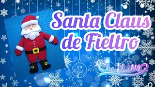 Santa Claus de Fieltro DIY #navidad #adornosnavideños #manualidades