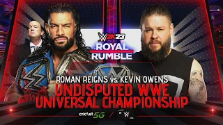 WWE 2K22 ROMAN REIGNS VS KEVIN OWENS | ROYAL RUMBLE 2023