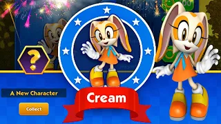 Sonic Dash - Cream Unlocked vs All Bosses Zazz Eggman - All 44 Characters Unlocked