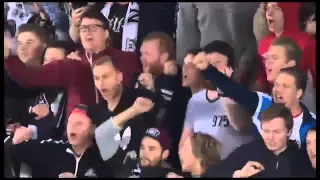 Rosenborg players celebrates league title with their fans!