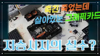 죽었다가 깨어난 그래픽카드  블루스크린과 간헐적 화면 안뜨는 증상의 컴퓨터