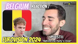 SPANISH REACTS 🇧🇪 MUSTII "BEFORE THE PARTY'S OVER" | BELGIUM EUROVISION 2024 | Reaction & Review