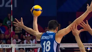 Alessandro Michieletto 19 year young boy |Best Outside Hitter| 2021 European Volleyball Championship