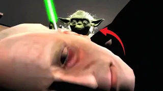 Diese entfernte Yoda vs Palpatine Szene zeigt Yodas WAHRE Macht ….