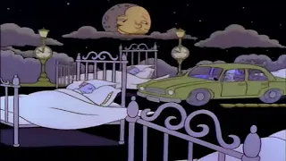 The Simpsons S03E07 - Homer Falls Asleep Driving Scene.  #thesimpsons